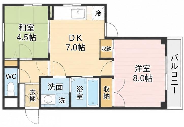 パティオ香里園東の間取り写真