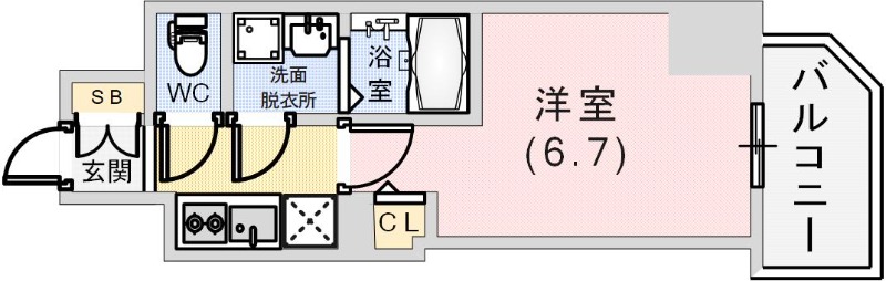 ファーストフィオーレ神戸駅前の間取り写真