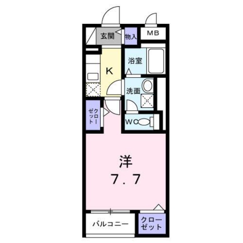 ダウンタウン ワイの間取り写真