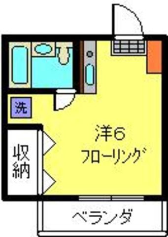 東急東横線 綱島駅 徒歩7分 3階建 築35年の間取り写真