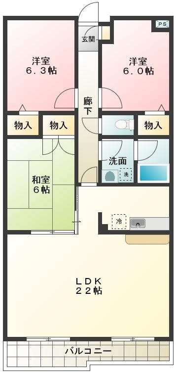 ビリアベルデの間取り写真