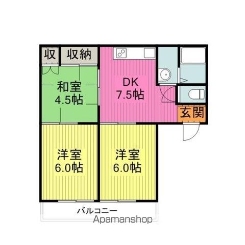 ソレイユ光の間取り写真