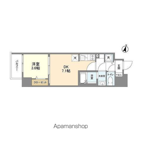 ライフフィールドなにわ本町RUELLEの間取り写真