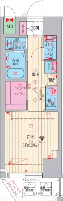 ファーストフィオーレ神戸トランキーロの間取り写真