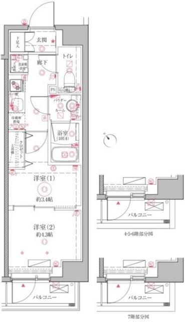 クレイシア立川の間取り写真