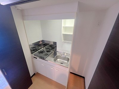 キッチン　２口システムガスキッチン