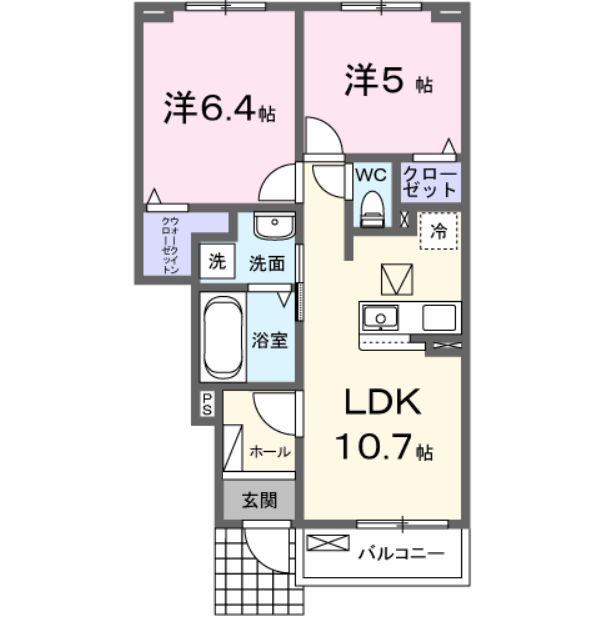 ＪＲ呉線 安芸阿賀駅 2階建 新築の間取り写真