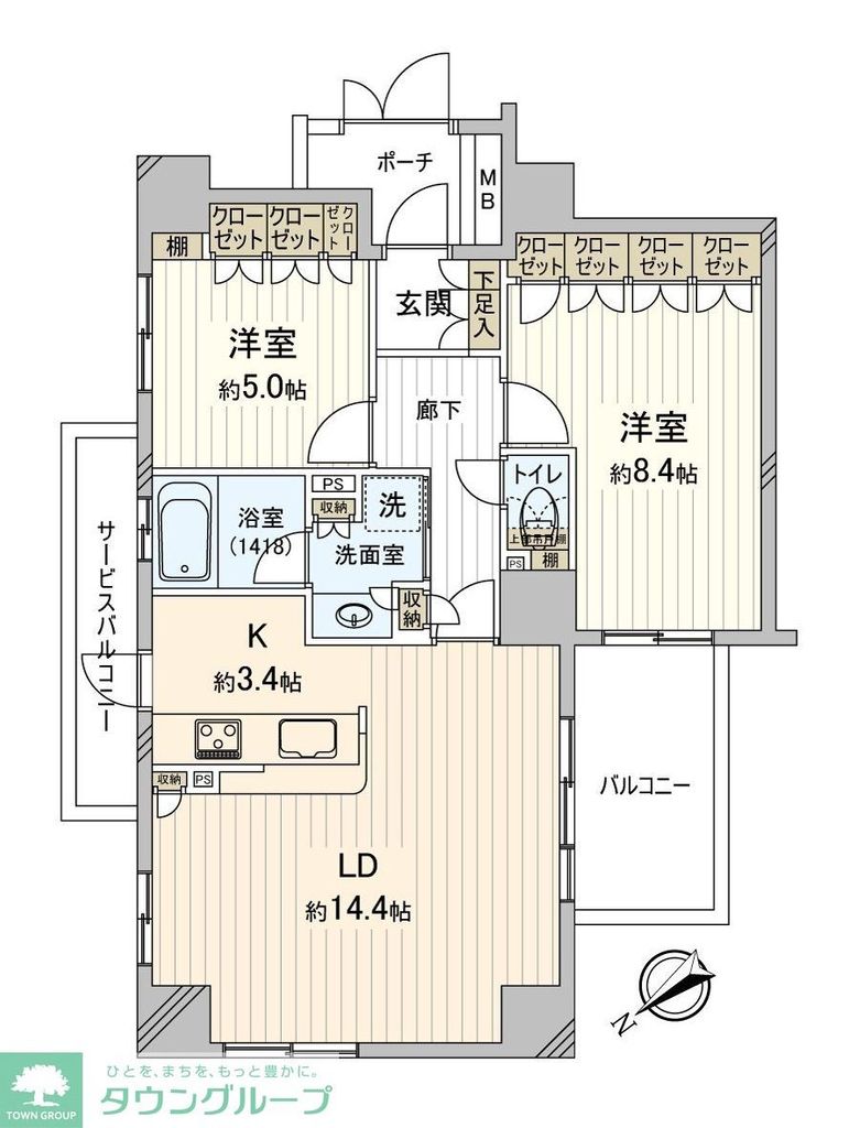 クリオ立川弐番館の間取り写真