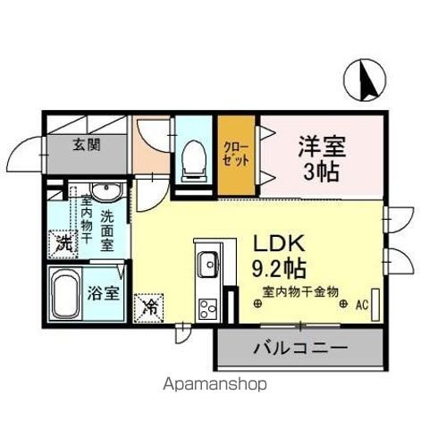 北陸鉄道石川線 野々市工大前駅 徒歩8分 3階建 築8年の間取り写真