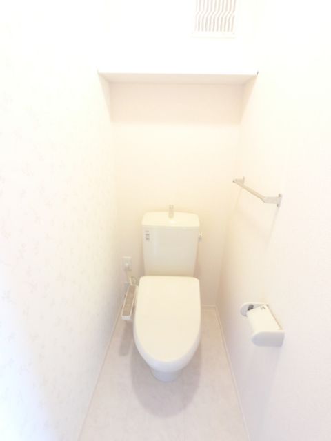 東武伊勢崎線 韮川駅 徒歩13分 2階建 築8年のトイレ写真