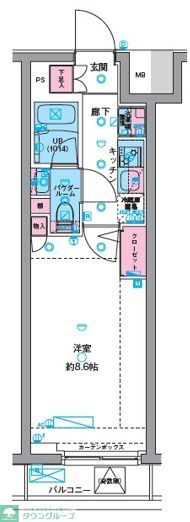 GENOVIA東向島skygardenの間取り写真
