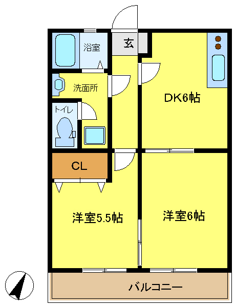 エスポワール日吉の間取り