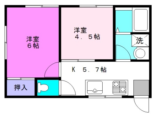 メゾン長谷の間取り