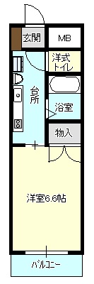 ウェイク文京台109号の間取り