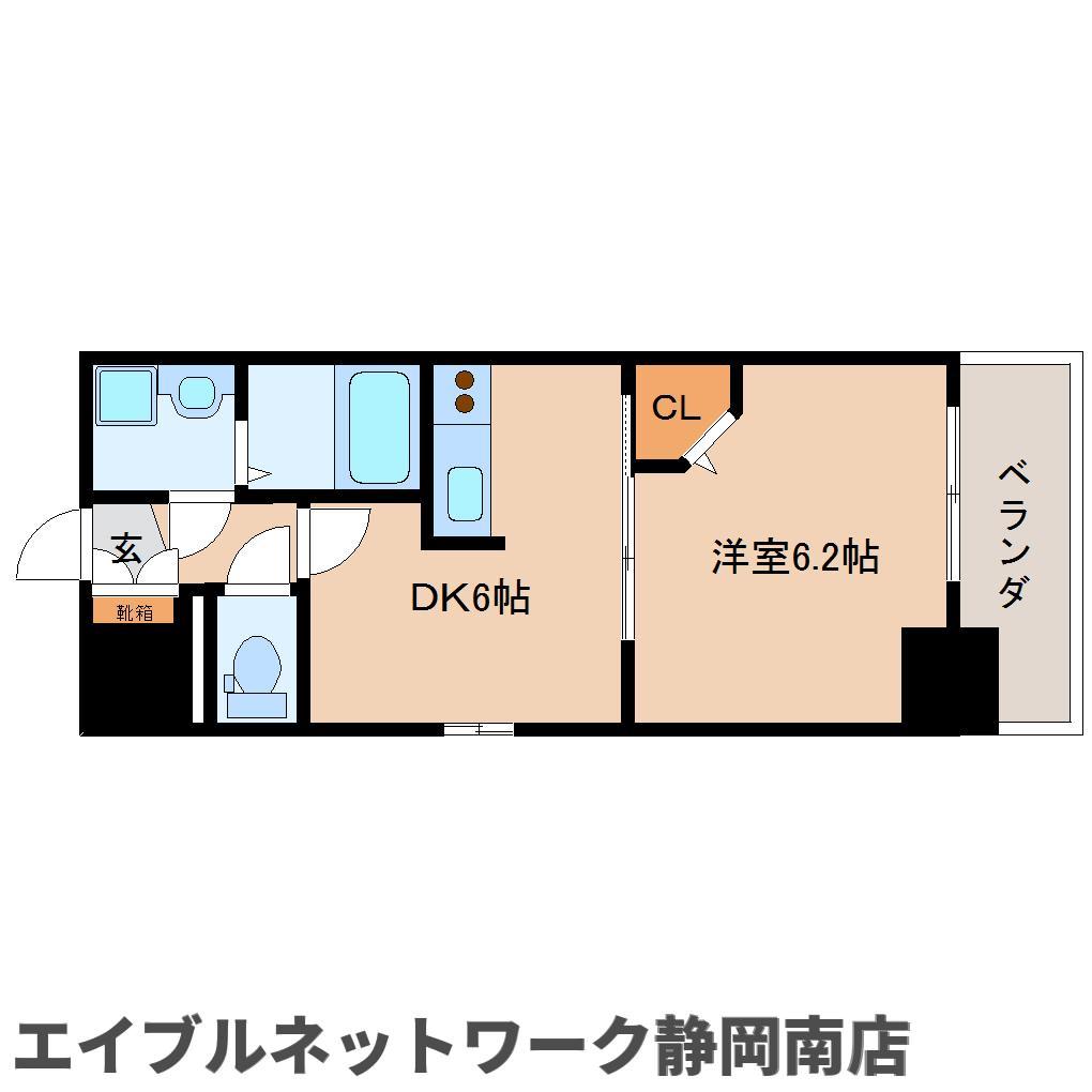 静岡市駿河区森下町のマンションの間取り