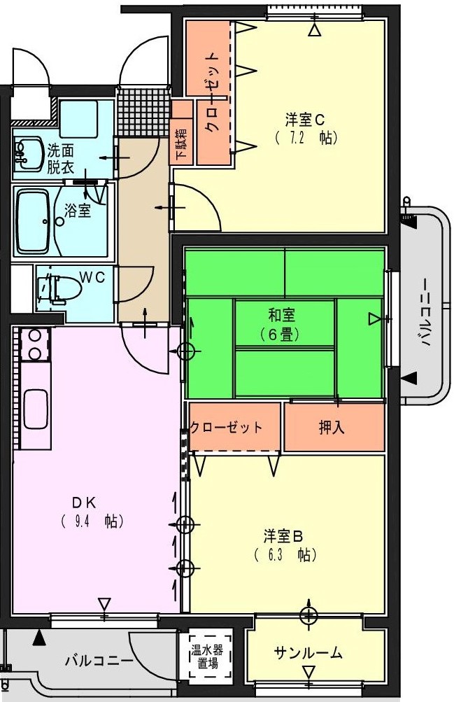 グリーンエンジェルの間取り