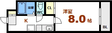 広島市中区千田町のマンションの間取り