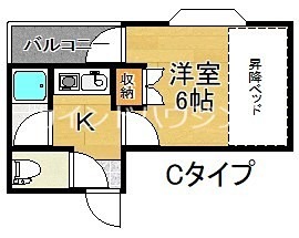 大阪市住之江区泉のマンションの間取り