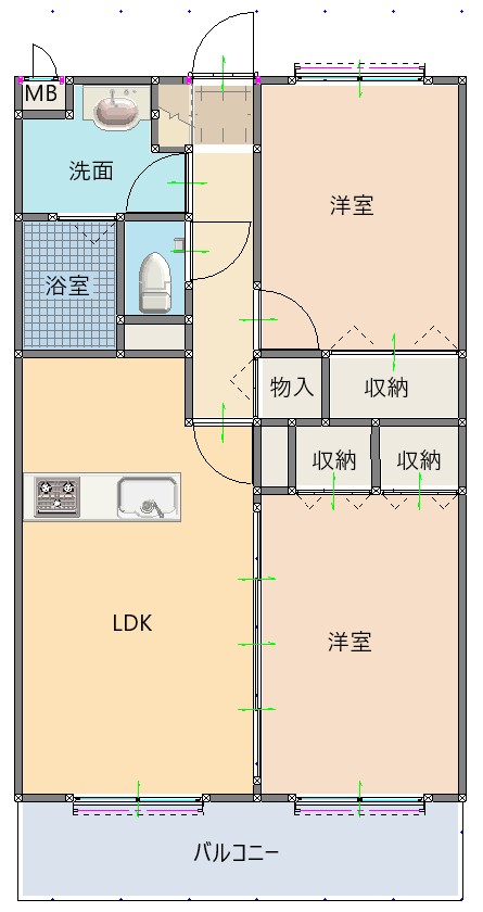 Y＆MドリームIIIの間取り