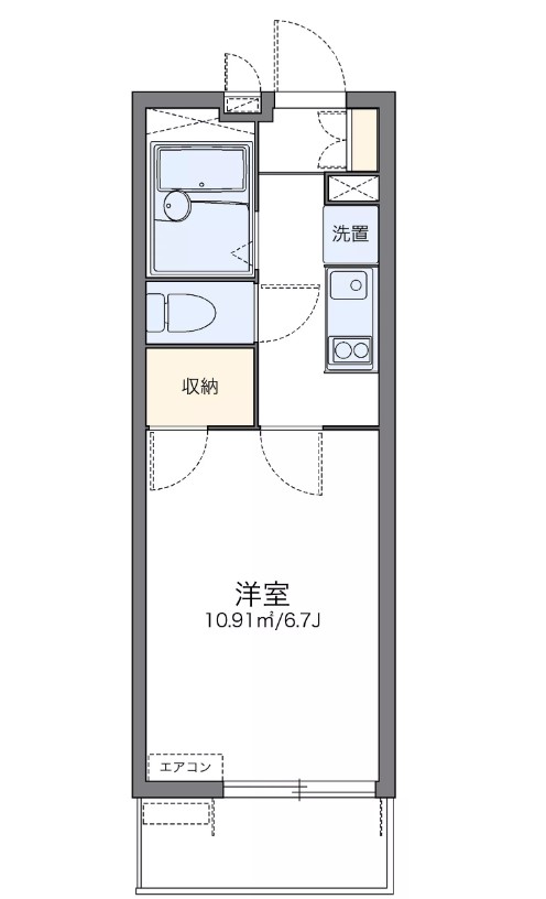 川崎市中原区宮内のマンションの間取り