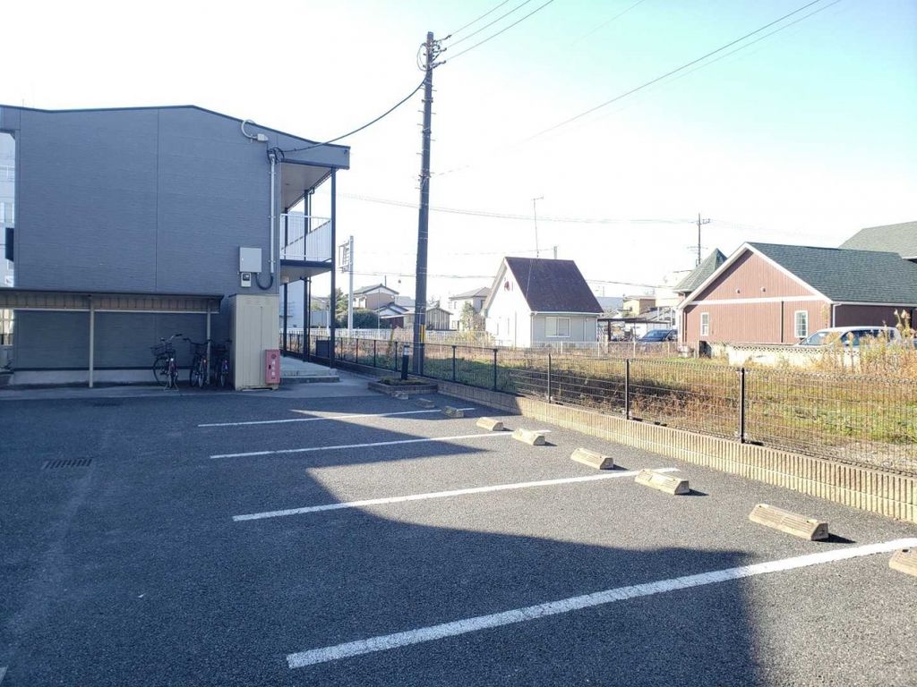 【北葛飾郡杉戸町内田のアパートの駐車場】