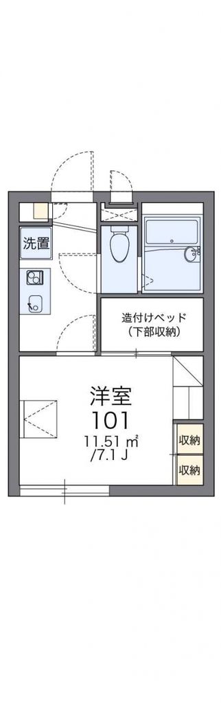 北葛飾郡杉戸町内田のアパートの間取り