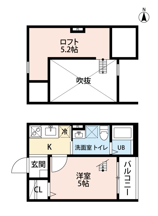 名古屋市西区万代町のアパートの間取り