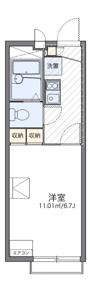 レオパレスクレストの間取り