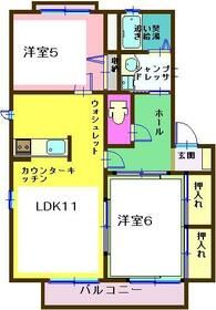 市原市松ケ島のアパートの間取り