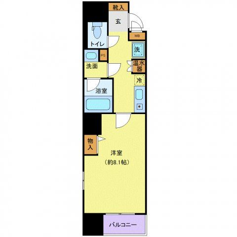 仙台市青葉区国分町のマンションの間取り