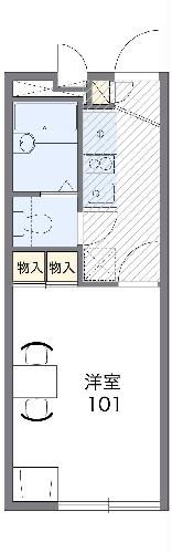 三島市東本町のアパートの間取り