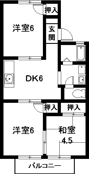 セントラル南の間取り