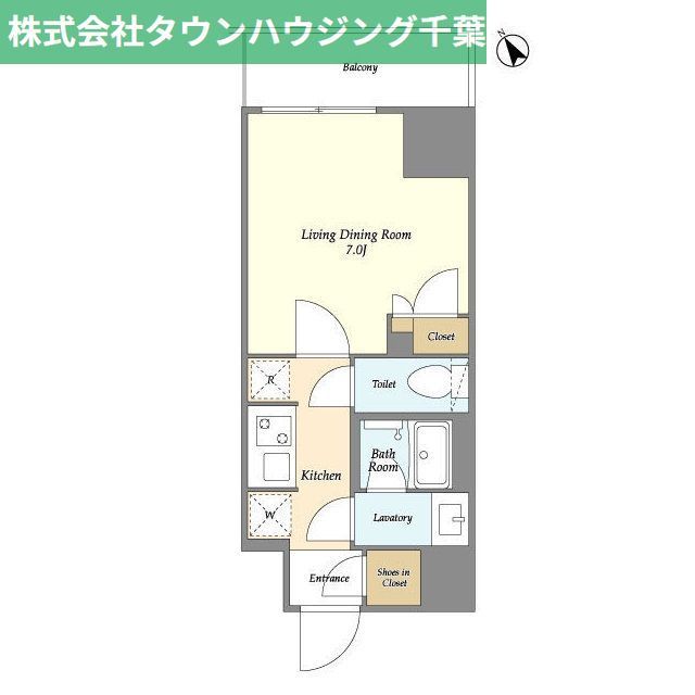 【千葉市中央区新千葉のマンションの間取り】