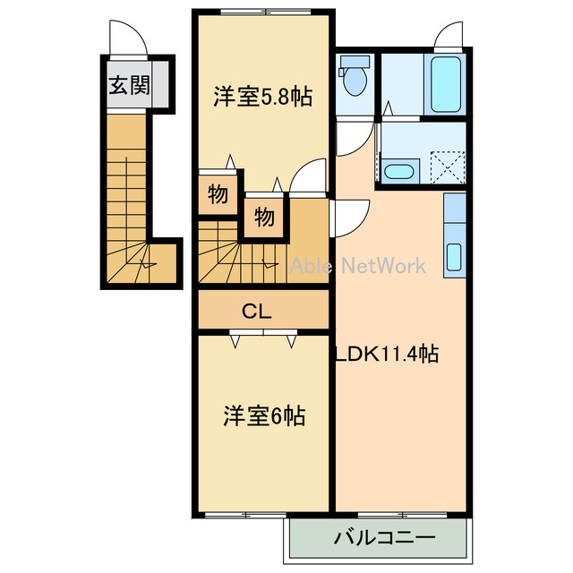 カルトナージュの間取り