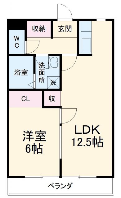 江南市古知野町牧森のマンションの間取り