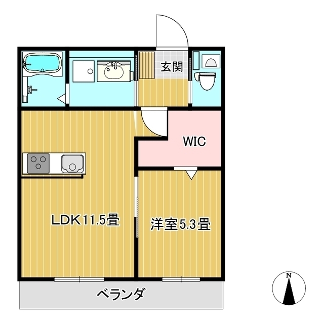 ウィズハイム津山の間取り