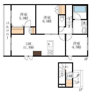 新座市野寺のマンションの間取り