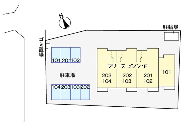 【ブリーズ　メゾン・Ｆの駐車場】