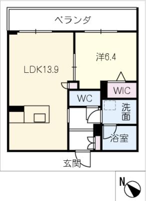 SHAMAISON MATSUSAKACASTLEの間取り