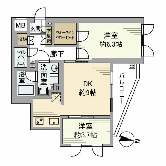 フィールＭ西新宿の間取り