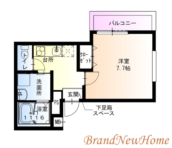 【堺市北区百舌鳥梅北町のアパートの間取り】