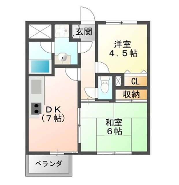 上越市本町のマンションの間取り