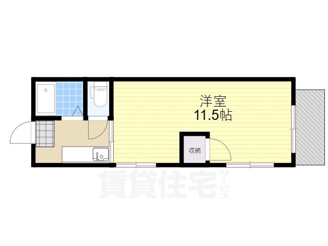 堺市堺区香ヶ丘町のマンションの間取り