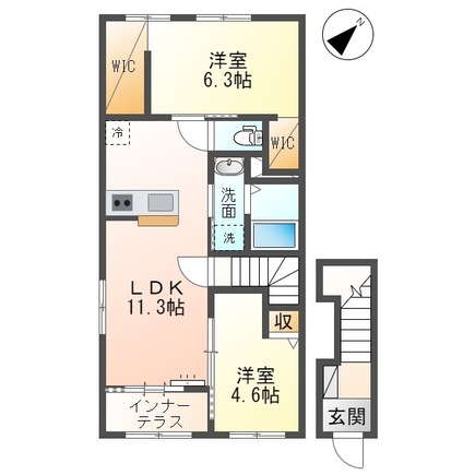 仮）取手市吉田新築アパートの間取り