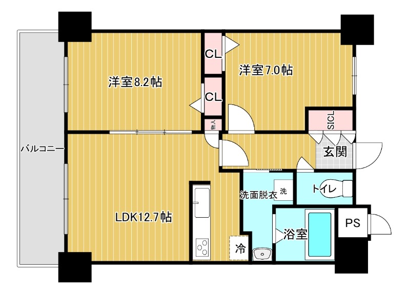 【ムーサ港川の間取り】