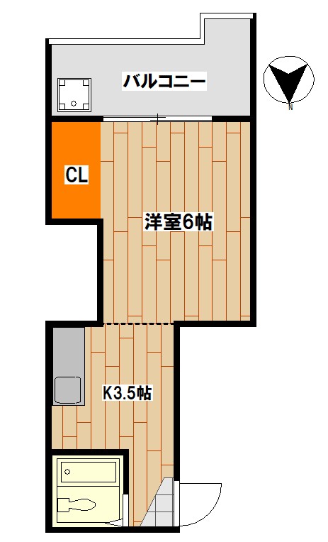 タカノフラットの間取り