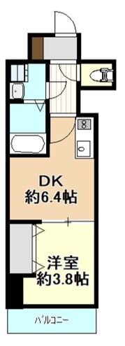 大阪市城東区永田のマンションの間取り