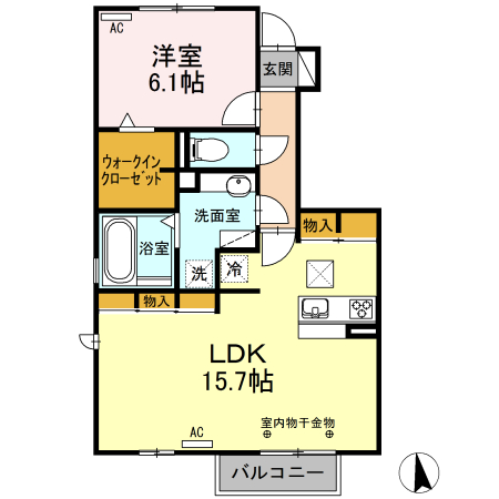 ラフィネＭの間取り