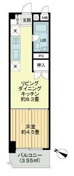 カーサ蔵前の間取り