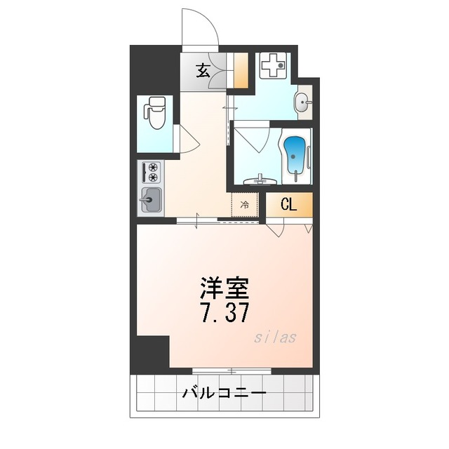 豊中市玉井町のマンションの間取り